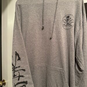 Salt Life Gray Skull Graphic Hoodie